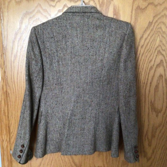 Peabody House - Brown Tweed Wool Blend Blazer - Picture 2 of 10